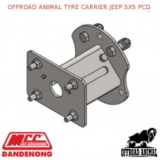 OFFROAD ANIMAL TYRE CARRIER FITS JEEP 5X5 PCD